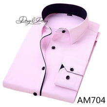 Load image into Gallery viewer, DAVYDAISY Hot Sale High Quality Men Shirt Long Sleeve Twill Solid Causal Formal Business Shirt Brand Man Dress Shirts DS085