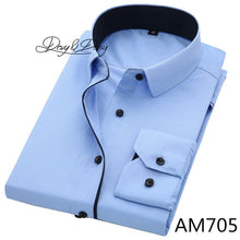 Load image into Gallery viewer, DAVYDAISY Hot Sale High Quality Men Shirt Long Sleeve Twill Solid Causal Formal Business Shirt Brand Man Dress Shirts DS085