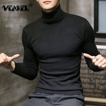 Load image into Gallery viewer, 2019 Winter New Men's Turtleneck Sweaters Black Sexy Brand Knitted Pullovers Men Solid Color Casual Male Sweater Autumn Knitwear
