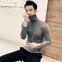 Load image into Gallery viewer, 2019 Winter New Men's Turtleneck Sweaters Black Sexy Brand Knitted Pullovers Men Solid Color Casual Male Sweater Autumn Knitwear

