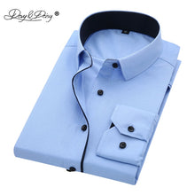 Load image into Gallery viewer, DAVYDAISY Hot Sale High Quality Men Shirt Long Sleeve Twill Solid Causal  Formal Business Shirt Brand Man Dress Shirts DS085
