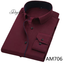 Load image into Gallery viewer, DAVYDAISY Hot Sale High Quality Men Shirt Long Sleeve Twill Solid Causal  Formal Business Shirt Brand Man Dress Shirts DS085
