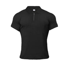 Load image into Gallery viewer, Muscleguys Man Fashion Polo Shirt Casual Fashion Plain Color Short Sleeve High Quality Slim Polo Shirt Men Fitness Polo homme
