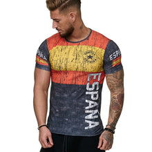 Load image into Gallery viewer, 2019 Summer Russian flag men's casual fashion T-shirt round neck cool and lightweight man's T-shirt Free shipping
