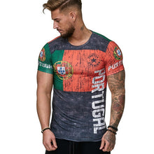 Load image into Gallery viewer, 2019 Summer Russian flag men's casual fashion T-shirt round neck cool and lightweight man's T-shirt Free shipping
