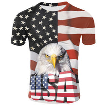 Load image into Gallery viewer, 2019 Summer Russian flag men's casual fashion T-shirt round neck cool and lightweight man's T-shirt Free shipping
